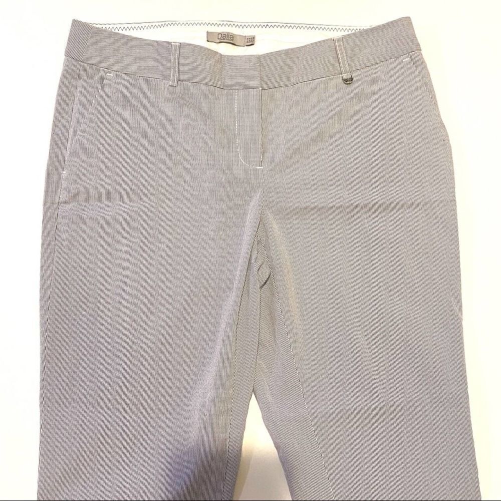 Dalia cropped pants striped pockets sz 8